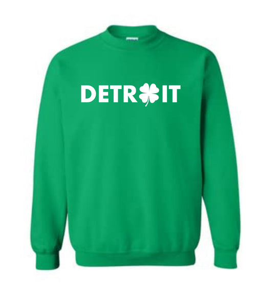 Detroit St. Patrick’s Day Crewneck Sweatshirt